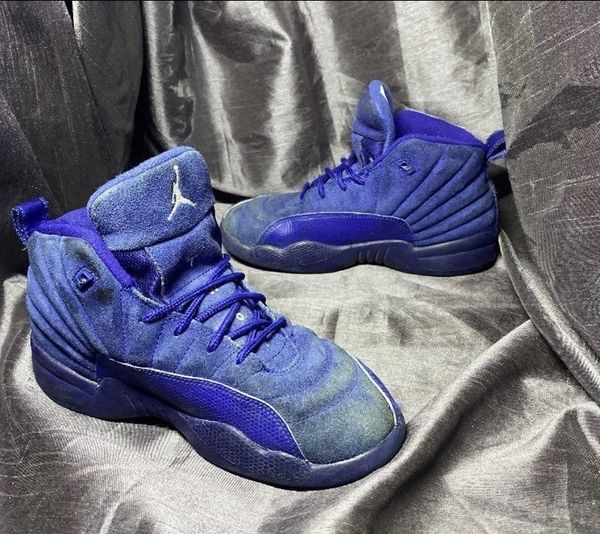 Boy’s shoes size 2.5Y - AIR Jordan Retro 12 PS ‘Deep Royal’ for Sale in ...