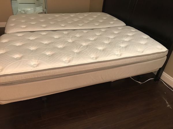 sleep number split top king mattress