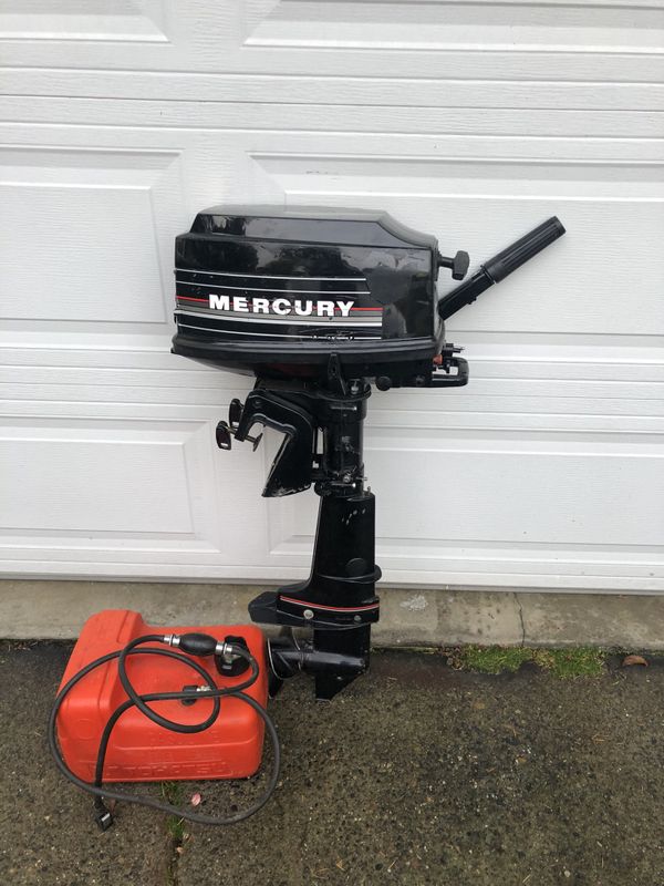 2 stroke Mercury 5 hp short shaft outboard with external gas tank. for Sale in Seattle, WA OfferUp