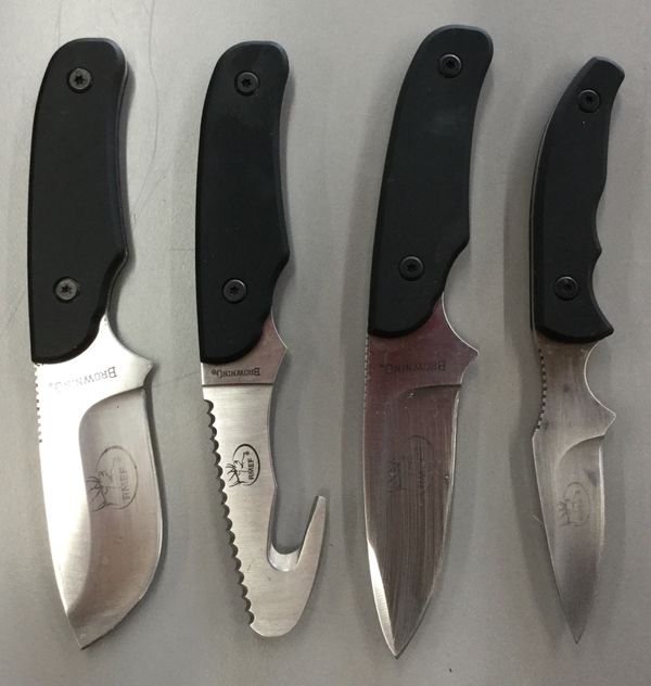 Rocky Mountain Elk Foundation 4 Piece Knife Set by Browning for Sale in