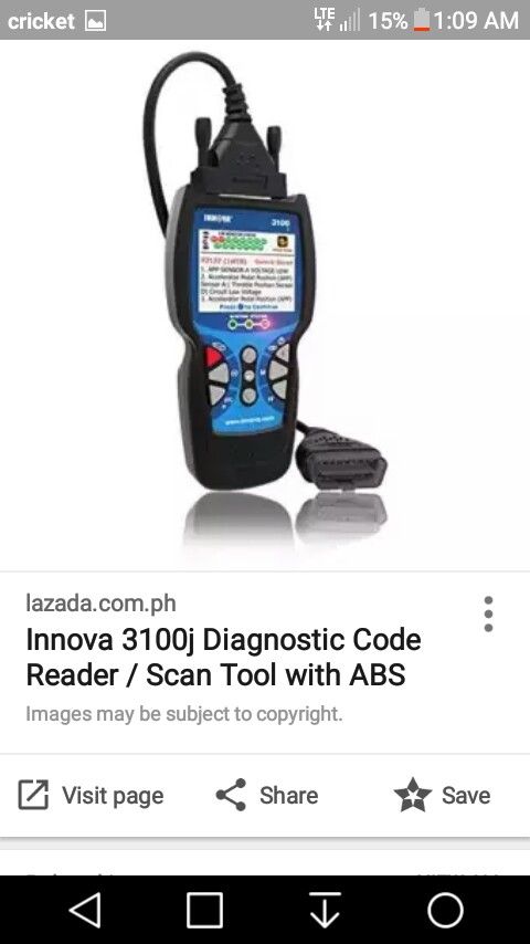 INNOVA 3100 DIAGNOSTIC CODE READER AND SCAN TOOL WITH ABS FOR OBD2