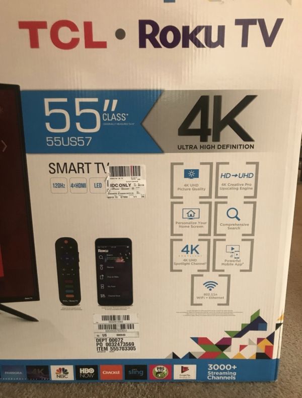 55” 4K Roku Flat Screen TV for Sale in Denver, CO - OfferUp