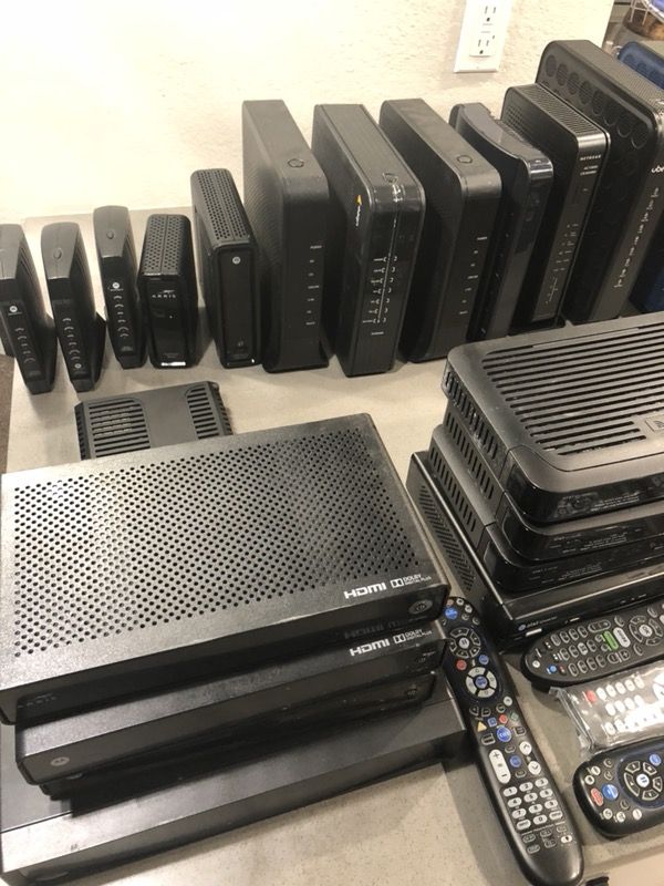 Cable modems and cable boxes for att, time warner, spectrum, Cox for