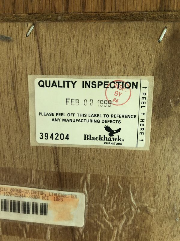 Vintage Blackhawk Furniture Oak Armoire Cabinet for Sale ...