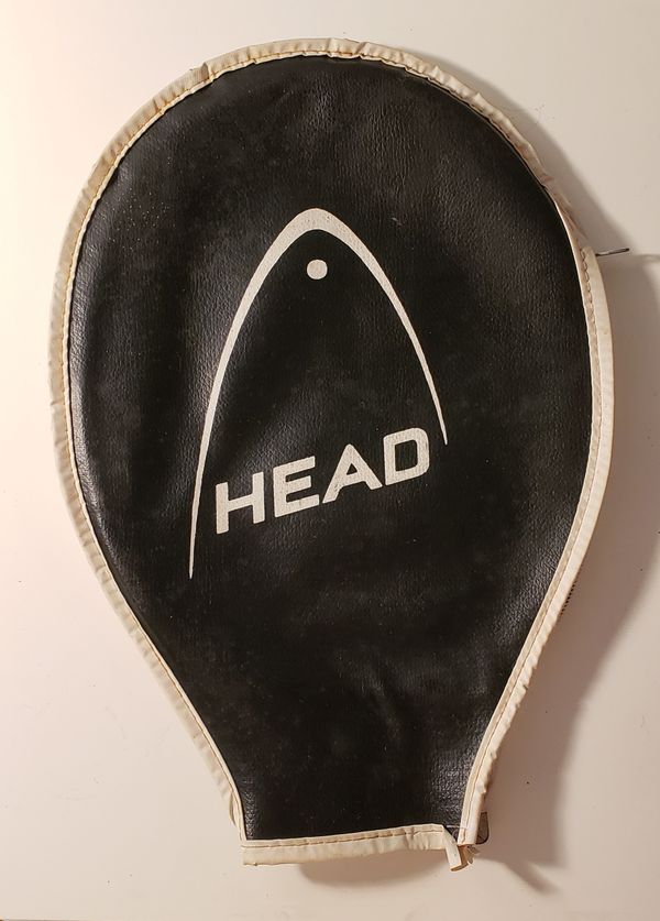 Vintage Head Tennis Racket Cover Canada White and Black for Sale in