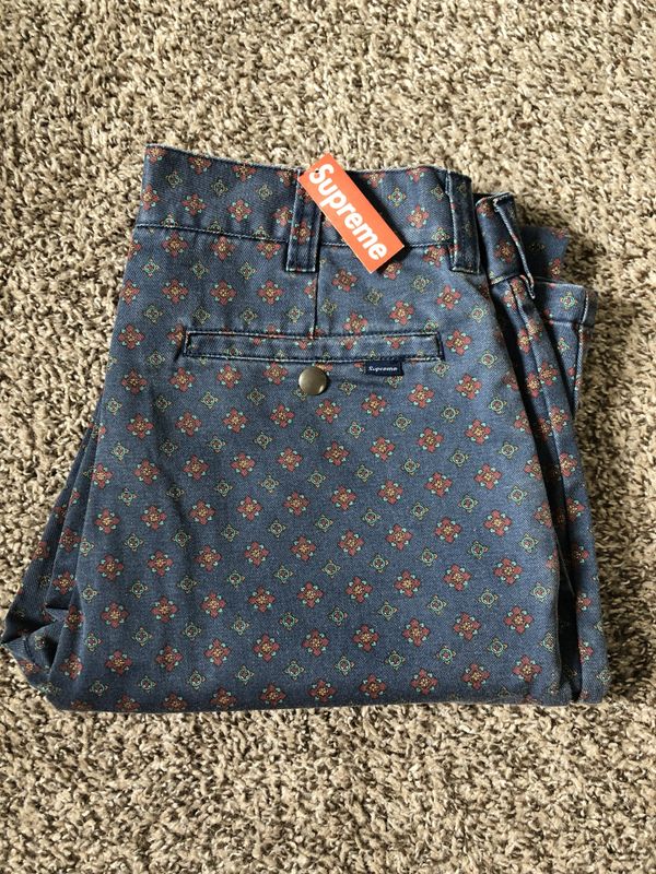 supreme foulard work pant