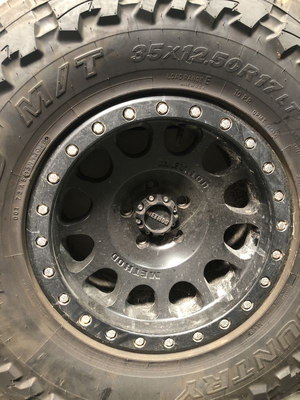 35x12.5x17 Toyo open country MT tires on method 105 bead lock wheels ...