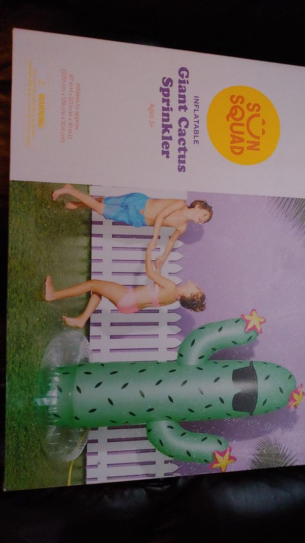 inflatable cactus sprinkler