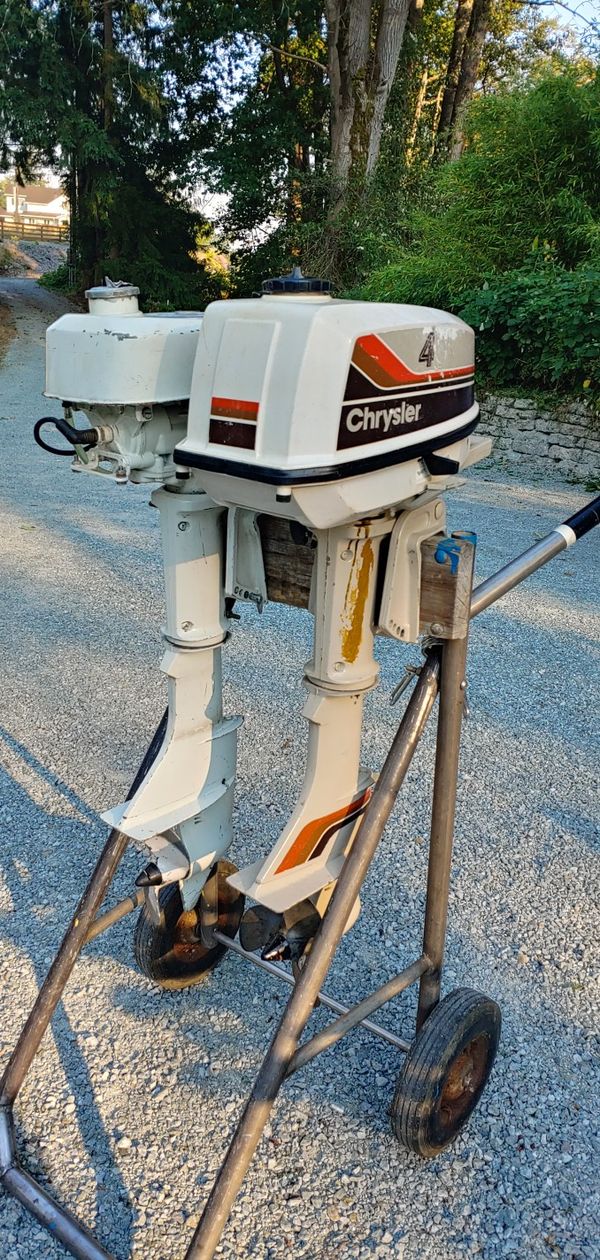 Two 4hp chrysler outboards. Outboard motors for Sale in Stanwood, WA