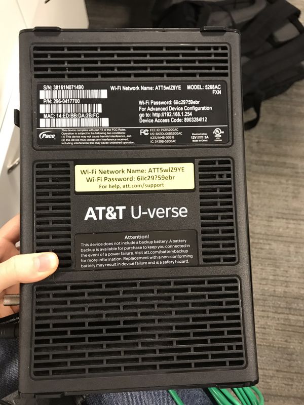 At&t U-verse Modem Router