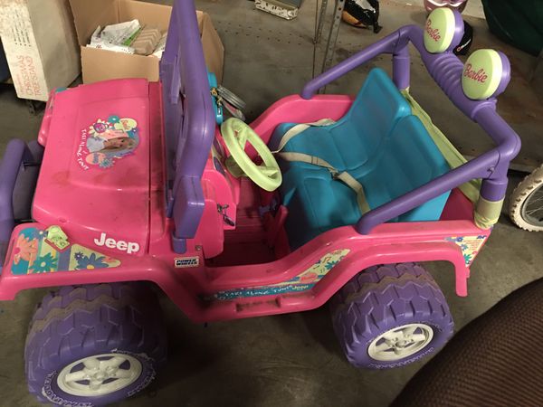 fisher price barbie jeep power wheels