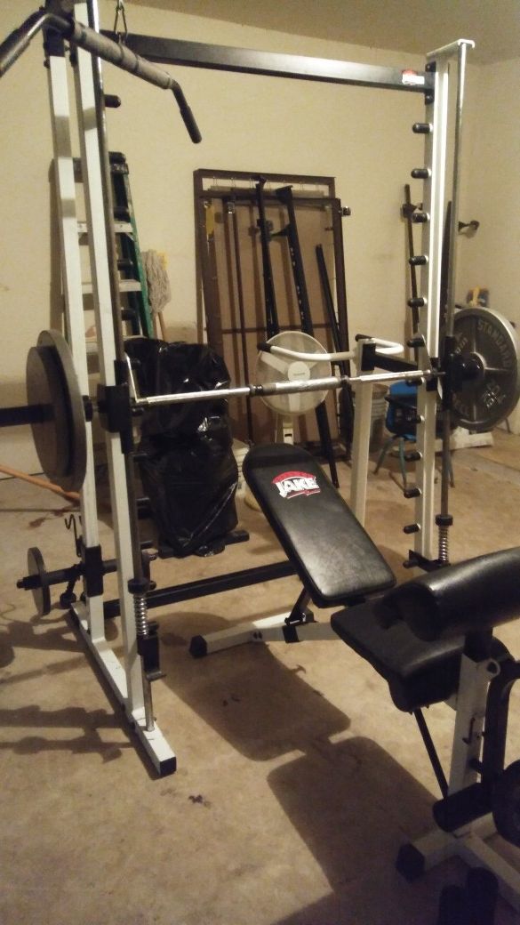 Body by jake commercial smith machine and squat rack for Sale in