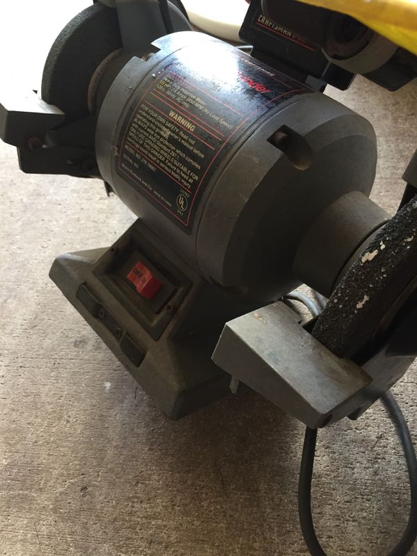 Sears / Craftsman 6" Bench Grinder Lighted Bench Grinder / 319.19062