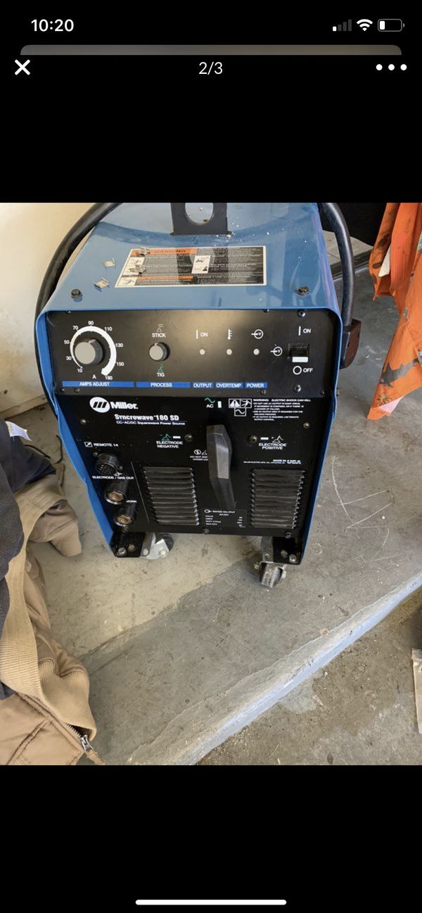 Brand new Miller Syncrowave 180 Sd stick/tig welder w 220 plug for Sale