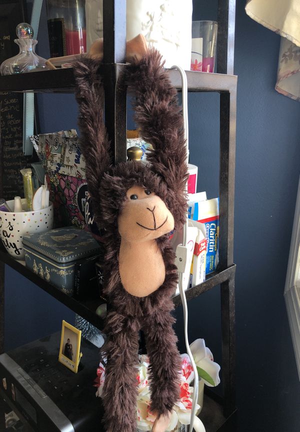 velcro stuffed monkey