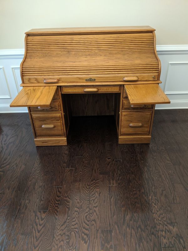 Roll Top Secretary Desk Serious Offers Only For In Whitsett Nc Offerup