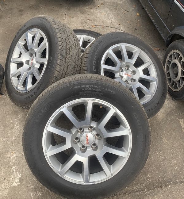 GMC 20” wheels and tires , new take offs , 1418 Sierra Denali , fits