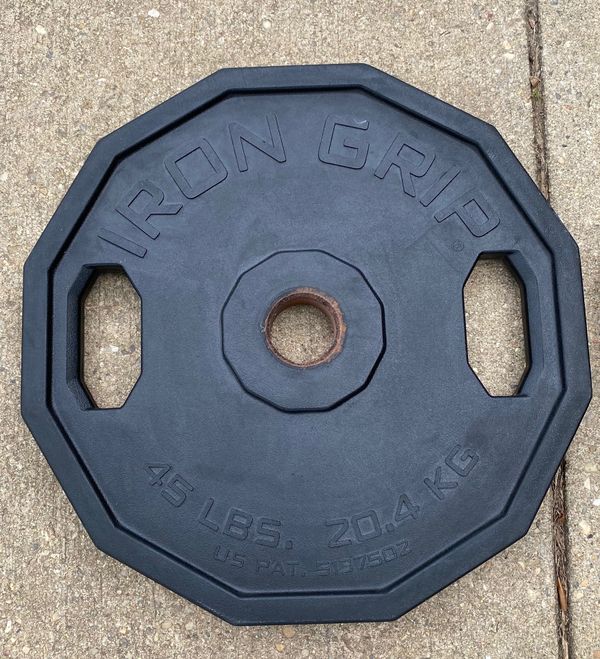 Iron Grip 45 Pound Weight Plates for Sale in Washington, DC OfferUp