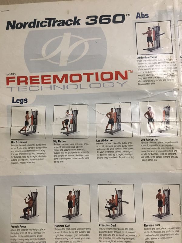 nordictrack 360 with freemotion technology for Sale in Tustin, CA OfferUp