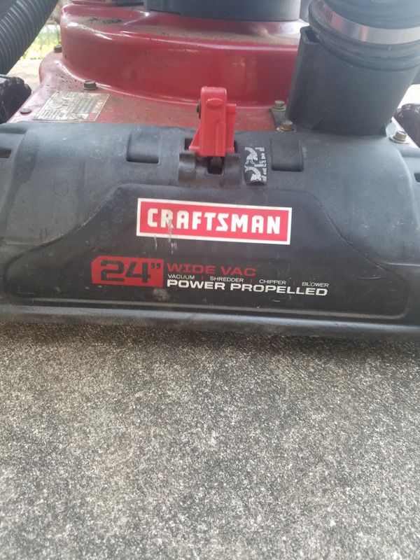 Craftsman 4 in 1 self propelled leaf vacuum, chipper, shredder, blower