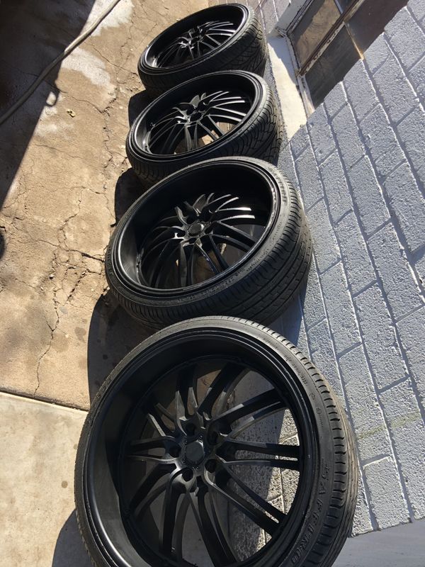 Matte Black 22 Inch Deep Dish Rims for Sale in Phoenix, AZ - OfferUp