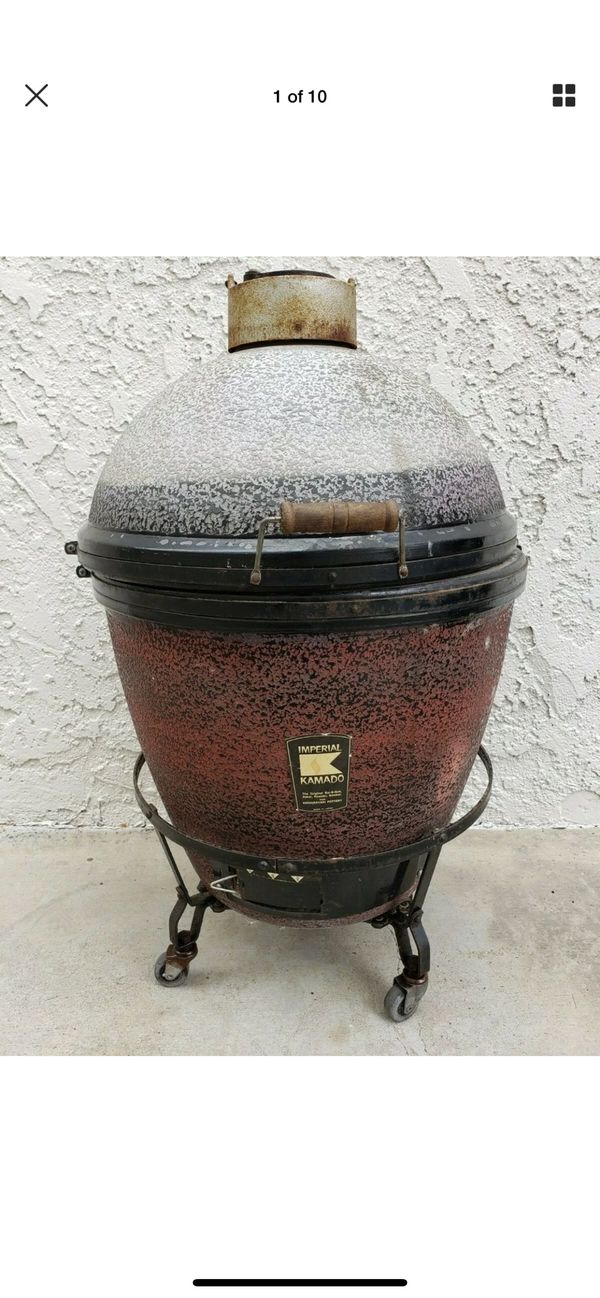 Original Japanese Imperial Kamado BBQ Smoker Grill & Cooker 5 with