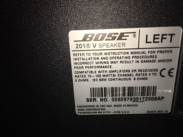 Awesome Home Theater System With Bose 301 Series V and 201 Series V
