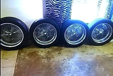 22" deep dish OG. Wire Wheels lowrider dayton spoke rims for Sale in