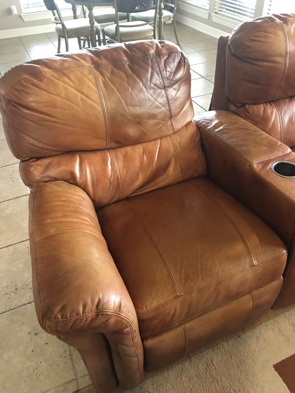 Bassett John Elway Collection Leather Full Edition Sectional Recliner