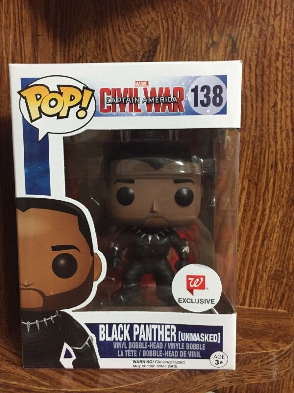 black panther unmasked funko pop