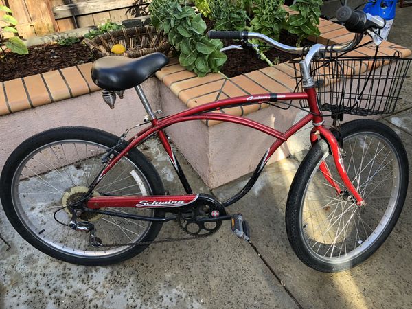 schwinn 7 speed beach cruiser