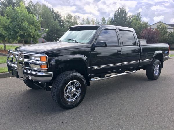 1997 Chevy Silverado K3500 Crew Cab Long Bed 4 X 4 W 127k Miles Automatic Vortec Big Block “rpo