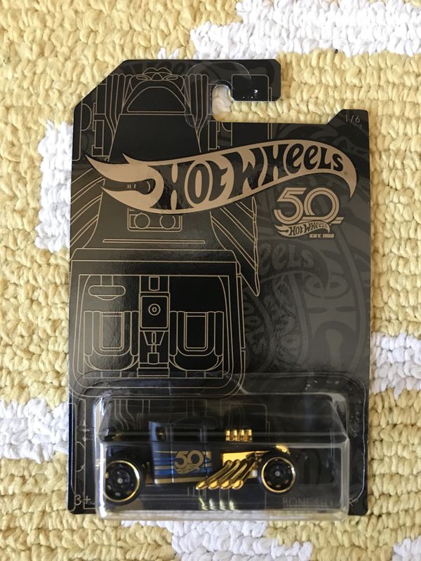 hot wheels 50th black and gold series