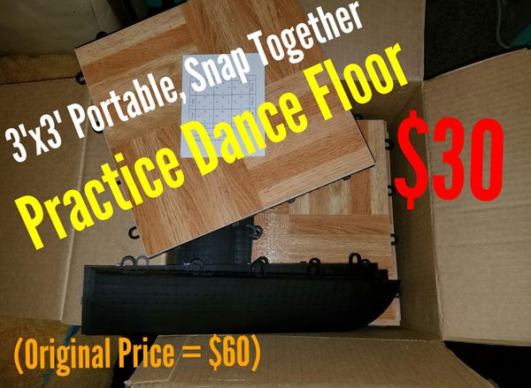 3 X3 Practice Dance Floor Easy Assembly Very Portable For Sale