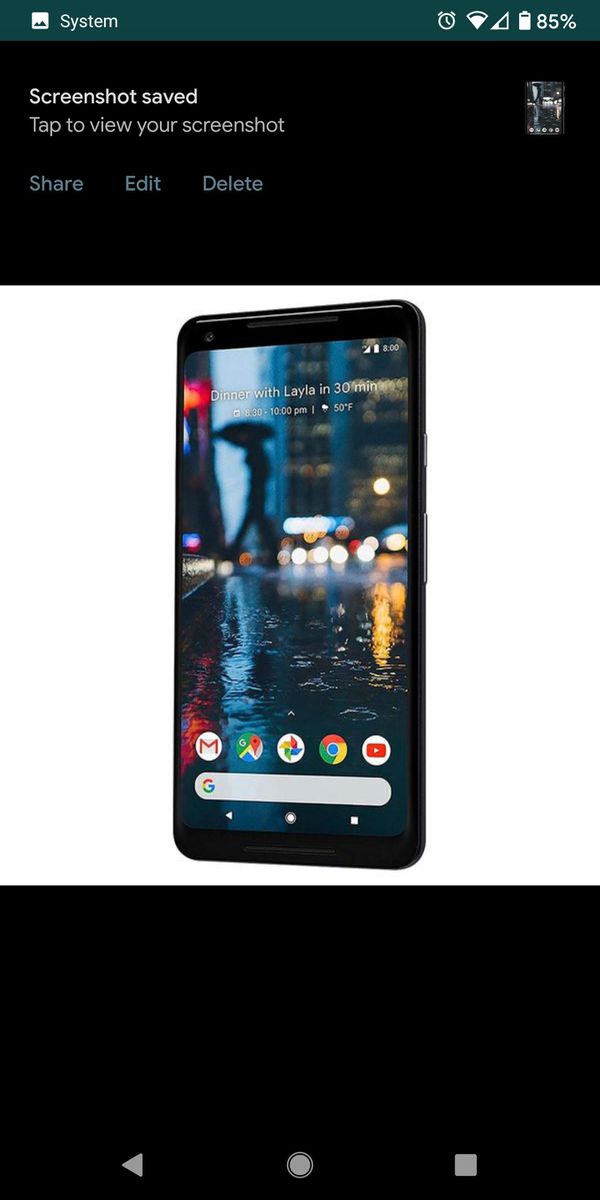 put a carrier test on statsbar android pixel 2 xl