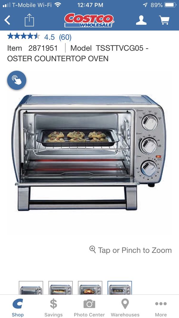 Oster Countertop Oven With Convection Stainless Steel Tssttvcg05