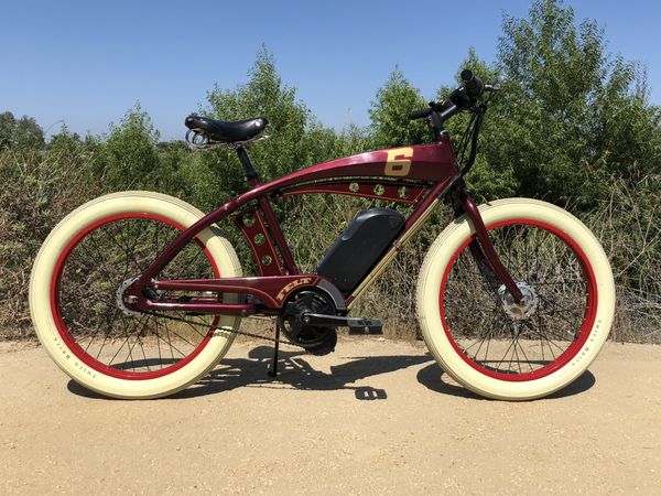 Custom built electric bicycle, FAST! Board track racer eBike Felt Luna ...