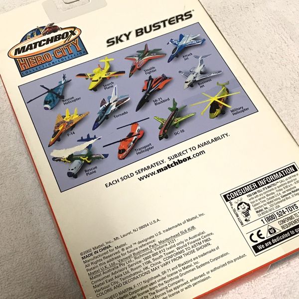 2002 Matchbox Hero City Collection Die Cast Sky Busters For Sale In San Jose CA OfferUp
