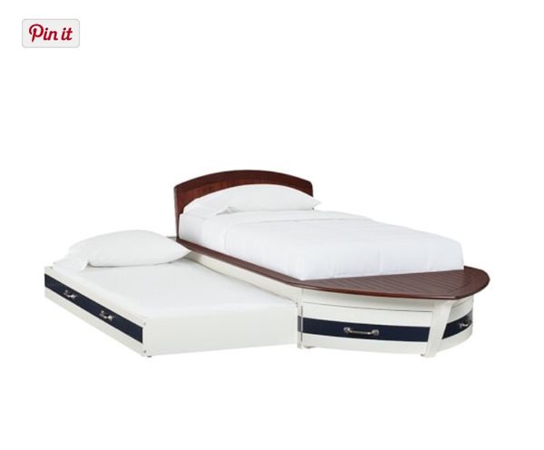 Pottery Barn Kids Speedboat Trundle Bed Full Size For Sale In