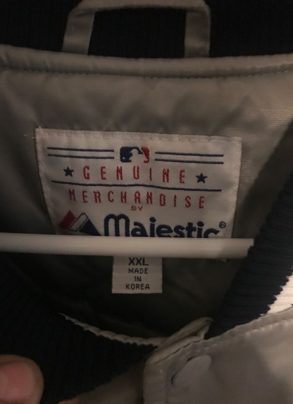 Majestic xxl gray yankee jacket wore once for Sale in Port St. Lucie ... Majestic xxl gray yankee jacket wore once for Sale in Port St. Lucie ...