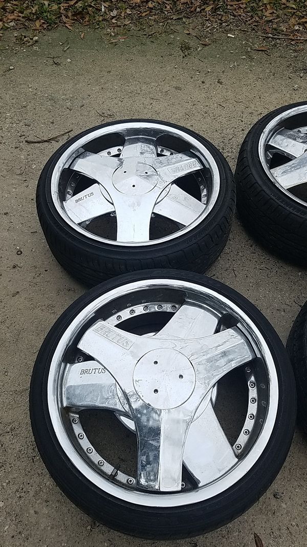 20 inch brutus blades with spinner call {contact info removed} for more