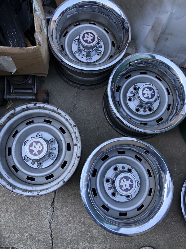 For sale Chevy truck rims 15 x 8 6 lug C 10 or K 10 rally wheels for Sale in Stockton, CA OfferUp