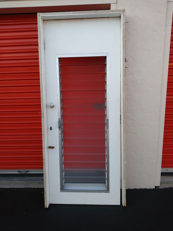Exterior wood door with Frame 32x80 for Sale in Palm Exterior wood door with Frame 32x80 for Sale in Palm