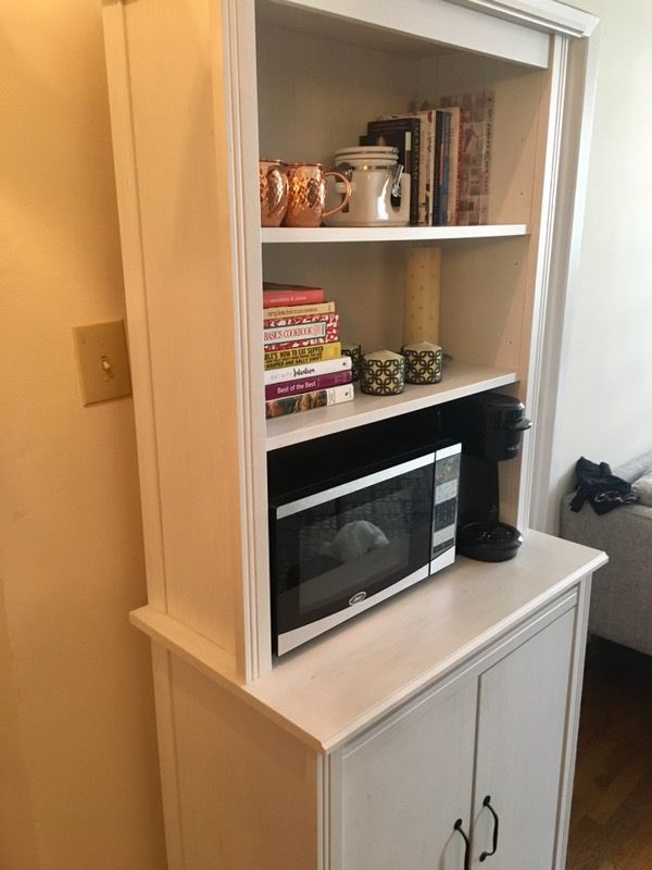 Ikea Brusali White High Cabinet Storage Shelf Hutch For In New York Ny Offerup