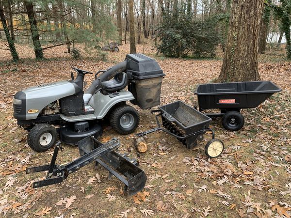 Craftsman Lts Mower With Bagger Trailer Aerate Hot Sex Picture