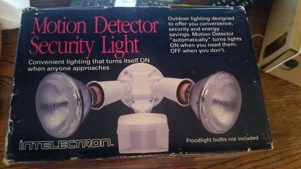 Intelectron motion detector security light manual