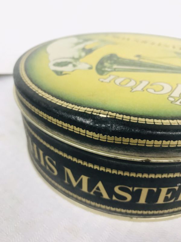 Vintage RCA Victor Collectible Tin "His Master's Voice" Nipper and