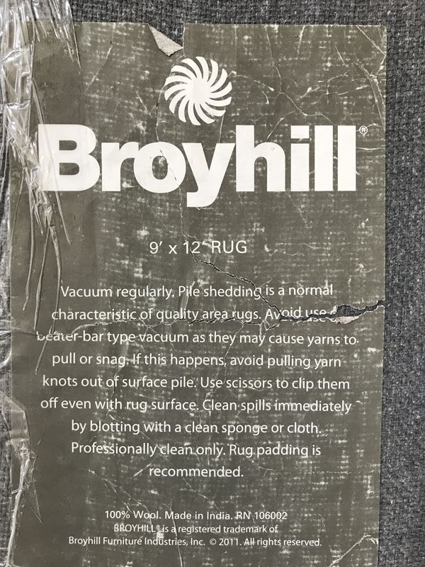 9x12 Broyhill 100 Wool Area Rug For In Troy Mi Offerup