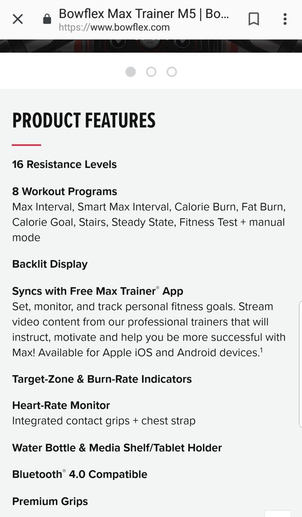 Bowflex Max Trainer M5 New Condition For In Virginia Beach 1 000sold
