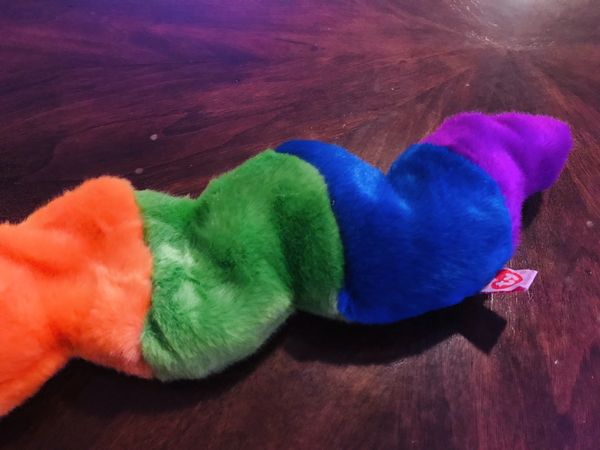 rainbow worm stuffed animal